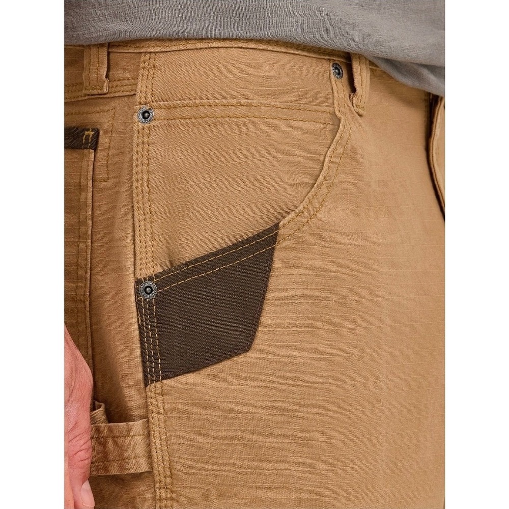 Wrangler Cargo Work Shorts Ripstop Size 32 Utility Pockets Reinforced Carpenter - Picture 4 of 10
